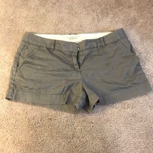 Lands End Canvas Grey Cotton Shorts Sz 8